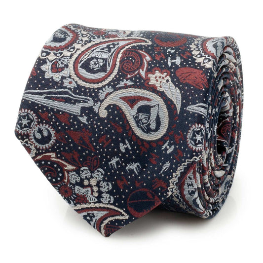 Star Wars Darth Vader Navy Multicolored Paisley Tie - Cufflinks.com - Flyclothing LLC