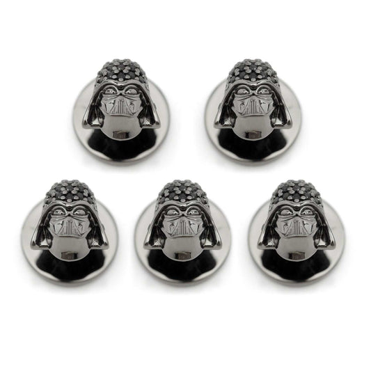 Star Wars Darth Vader Crystal 3D 5-Studs - Cufflinks.com - Flyclothing LLC