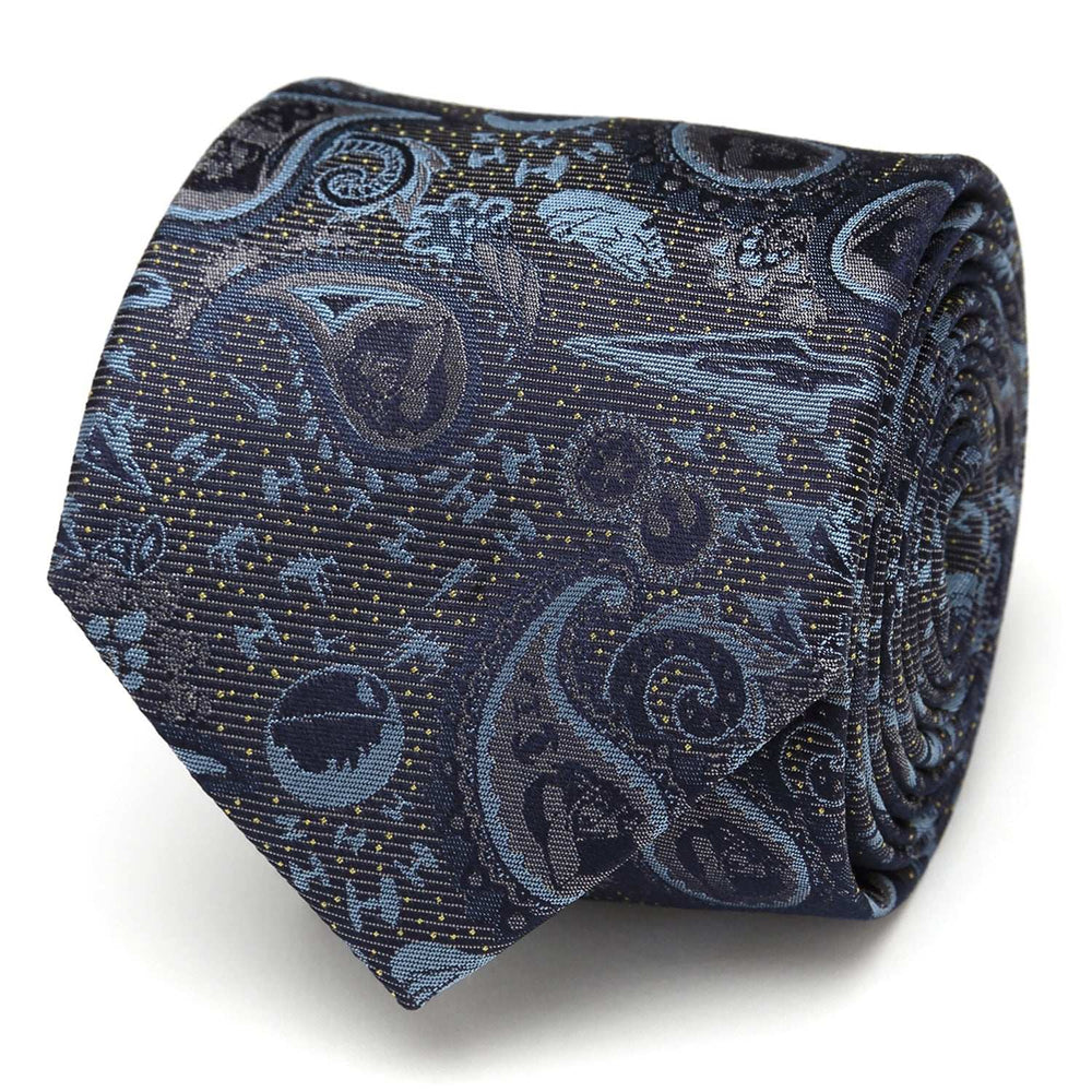 Star Wars Darth Vader Blue and Gray Paisley Tie and Bracelet Gift Set - Cufflinks.com - Flyclothing LLC