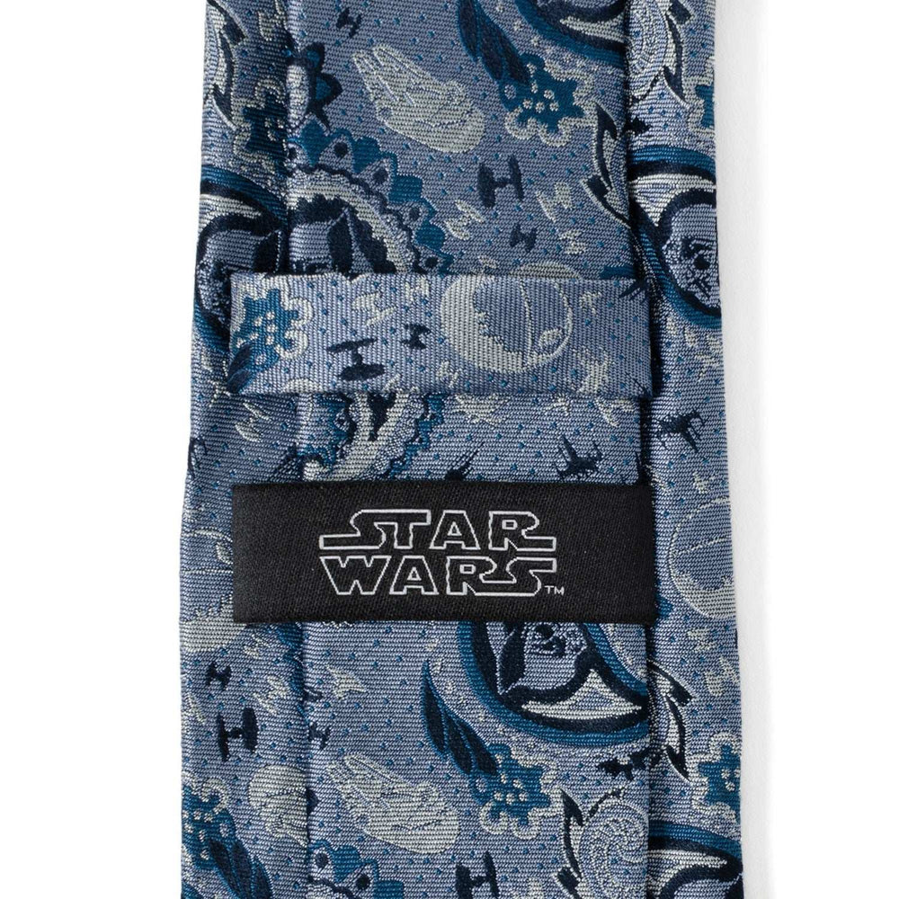 Star Wars Darth Vader Blue Tonal Paisley Tie - Cufflinks.com - Flyclothing LLC
