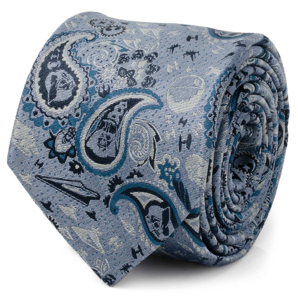 Star Wars Darth Vader Blue Tonal Paisley Tie - Cufflinks.com - Flyclothing LLC