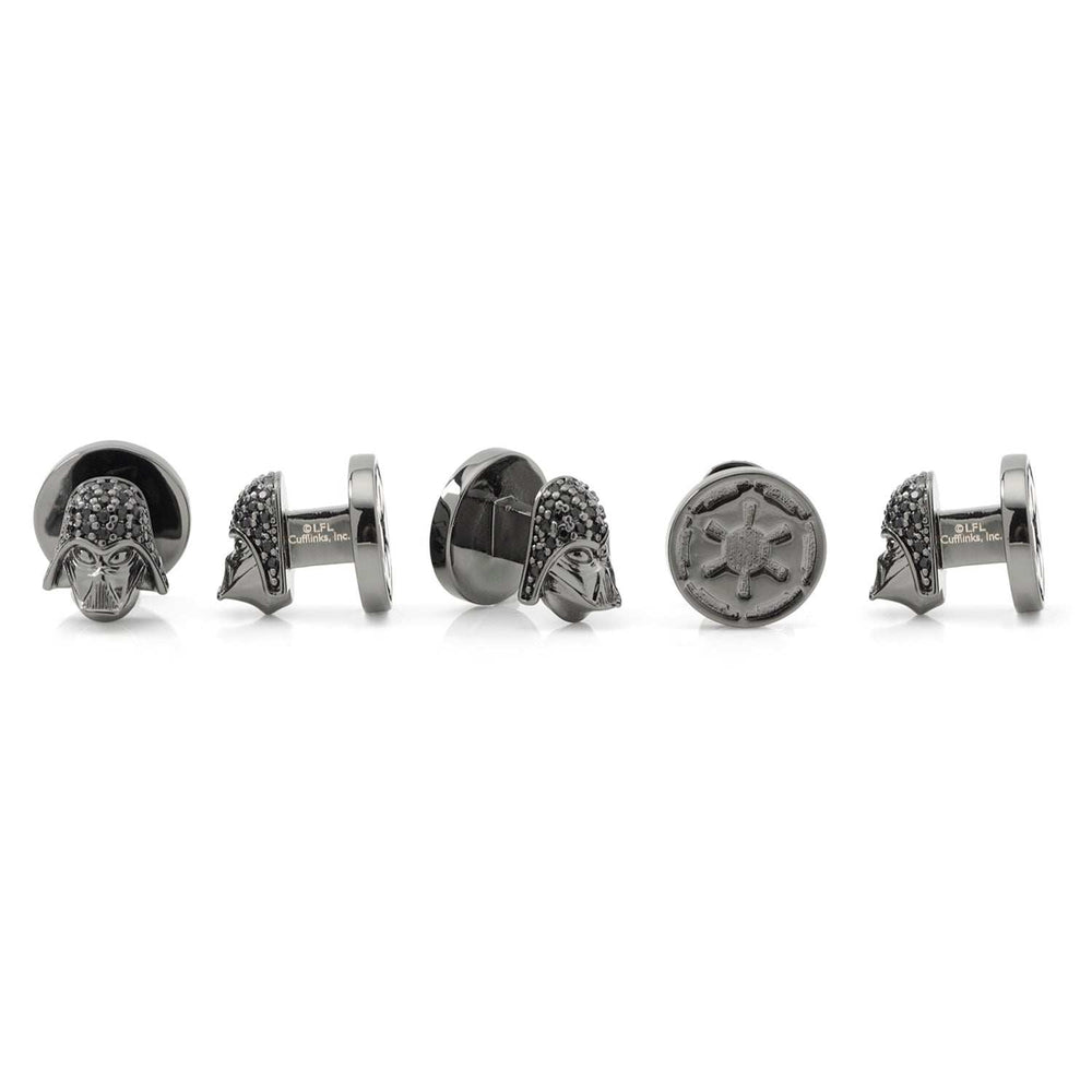 Star Wars Darth Vader Crystal 3D Cufflinks and 5-Stud Set - Cufflinks.com - Flyclothing LLC