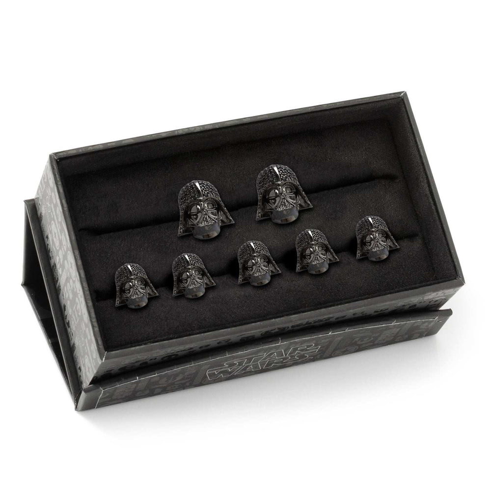 Star Wars Darth Vader Crystal 3D Cufflinks and 5-Stud Set - Cufflinks.com - Flyclothing LLC