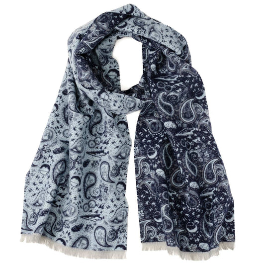 Star Wars Darth Vader Blue and Gray Paisley Scarf - Cufflinks.com - Flyclothing LLC