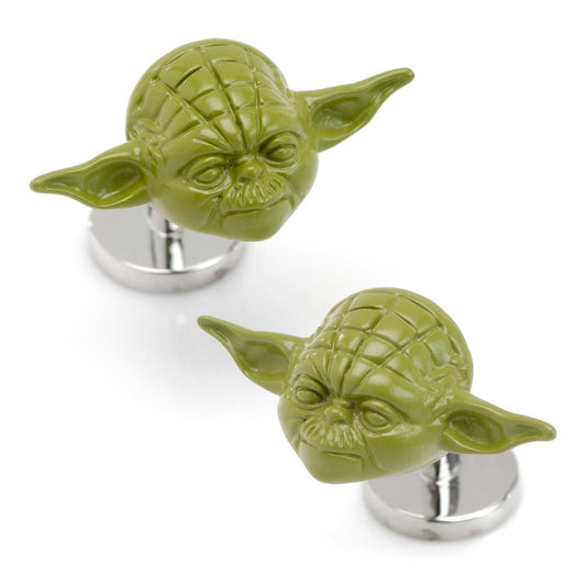 Star Wars Yoda 3D Cufflinks - Cufflinks.com - Flyclothing LLC