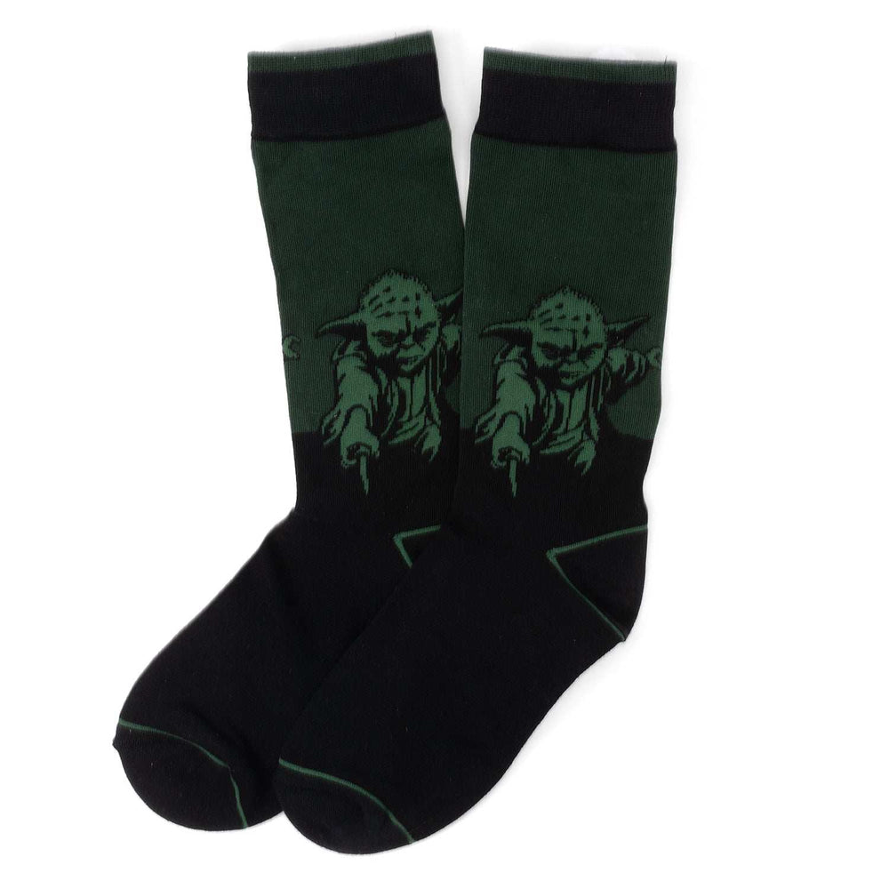 Star Wars Yoda Green Dress Socks and Jedi Order Crest Lapel Pin Gift Set - Cufflinks.com - Flyclothing LLC