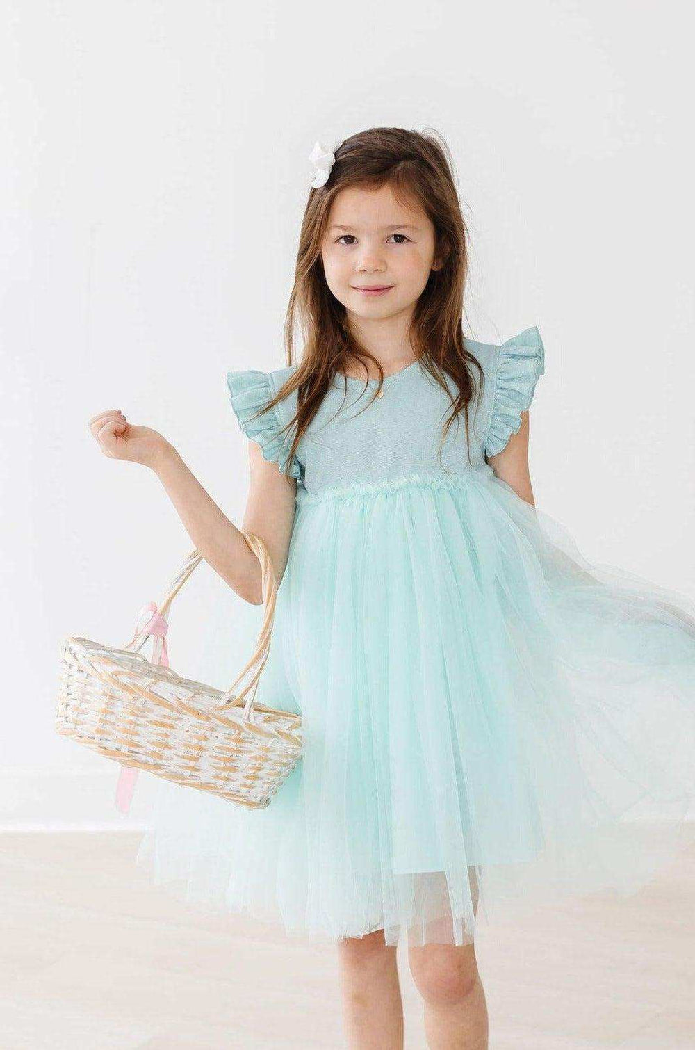 Sage Shimmer Tutu Dress - Mila & Rose ® - Flyclothing LLC
