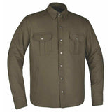 Sargeant - Mens Green Armored Flannel - Unik Just for Bikers - Flyclothing LLC