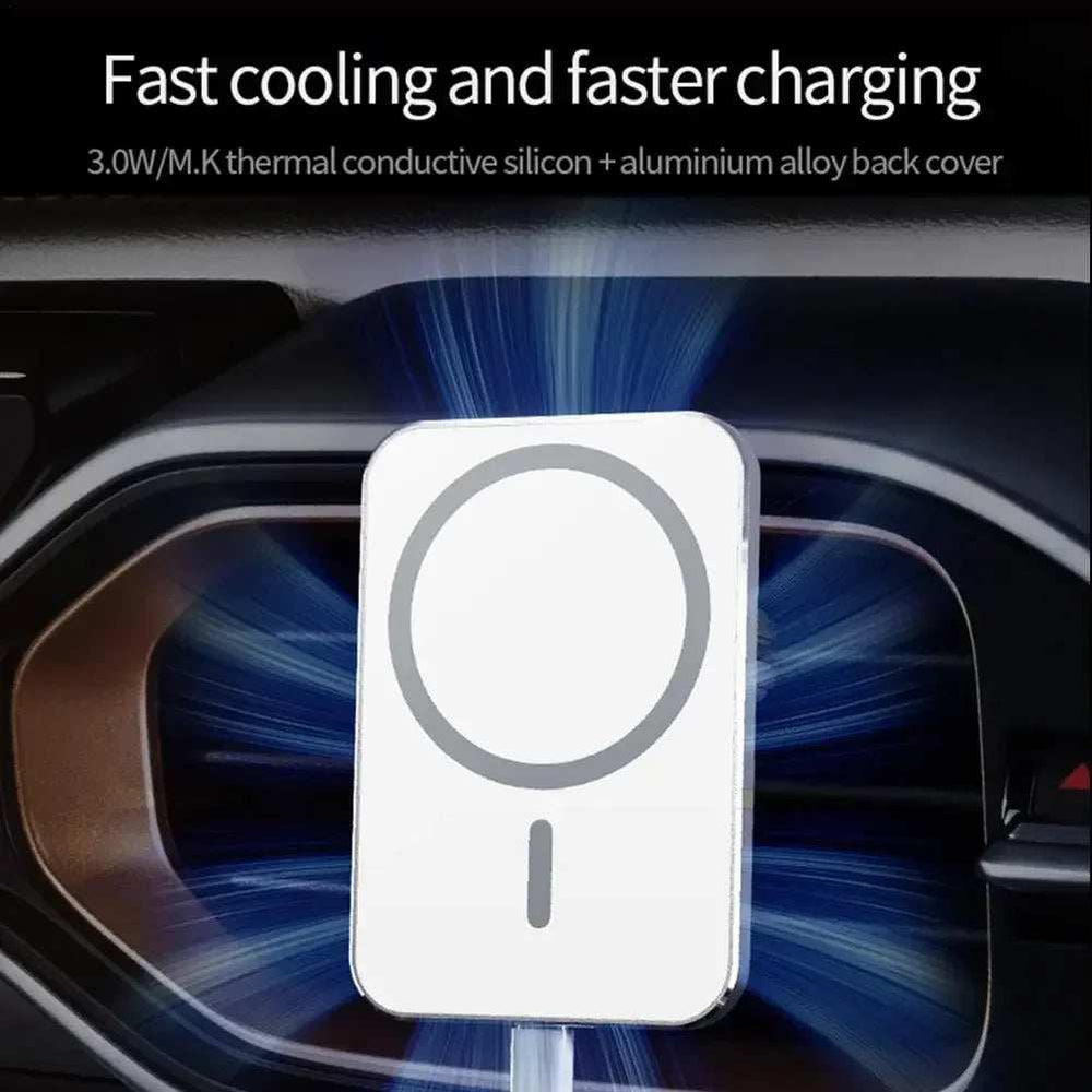 15W Qi Car Charger Type C Mobile Phone Magsafing Wireless Charger Car Mount Magnetic Holder For IPhone12 13 Pro Car Charging - ZeeBelle.com - Flyclothing LLC