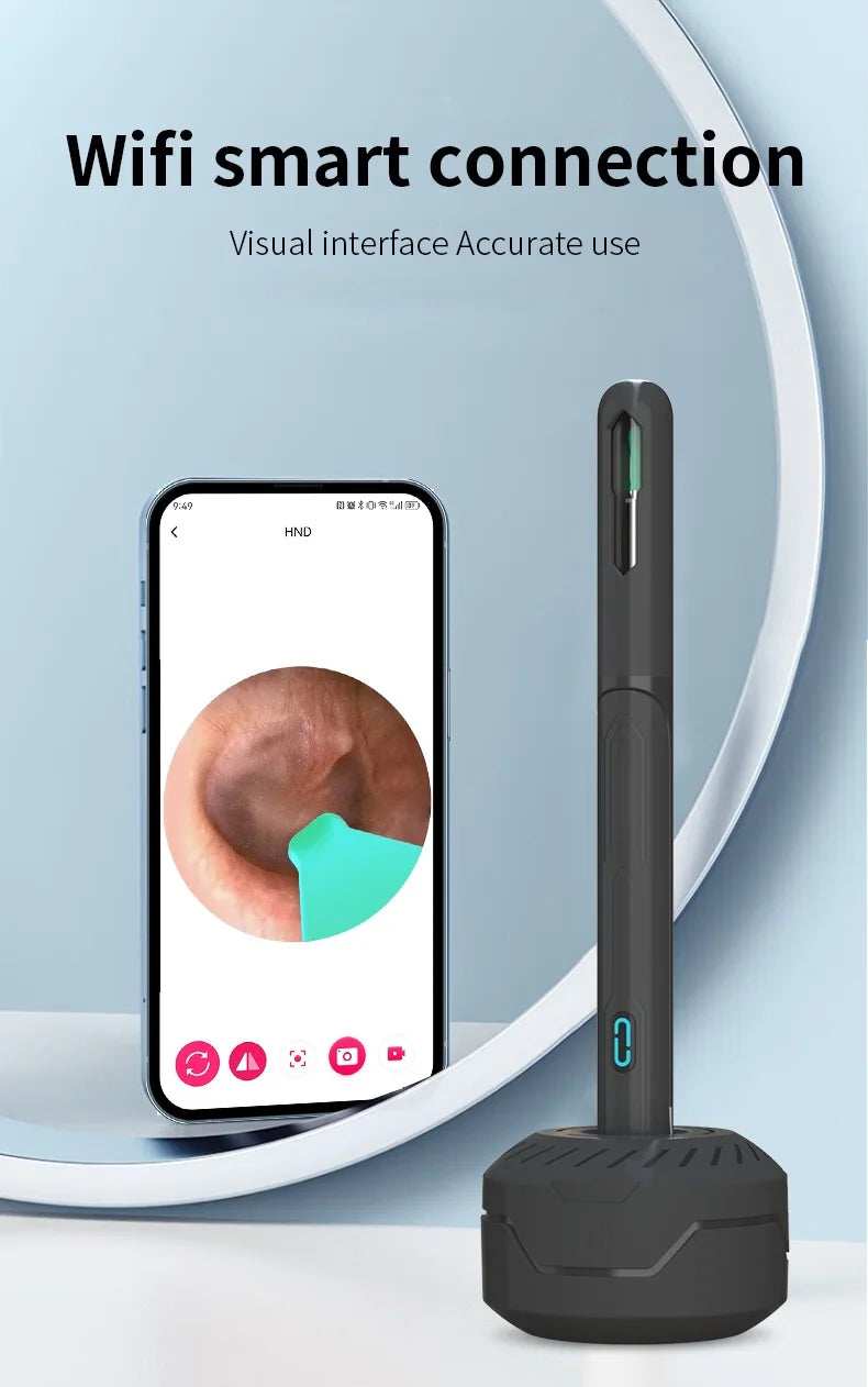 Ear Cleaner with Camera Set HD Ear Sticks Otoscope USB C Charging Endoscope Wax Removal Tool Earpick Ear Cleaning Set NK3 Pro - ZeeBelle.com - Flyclothing LLC