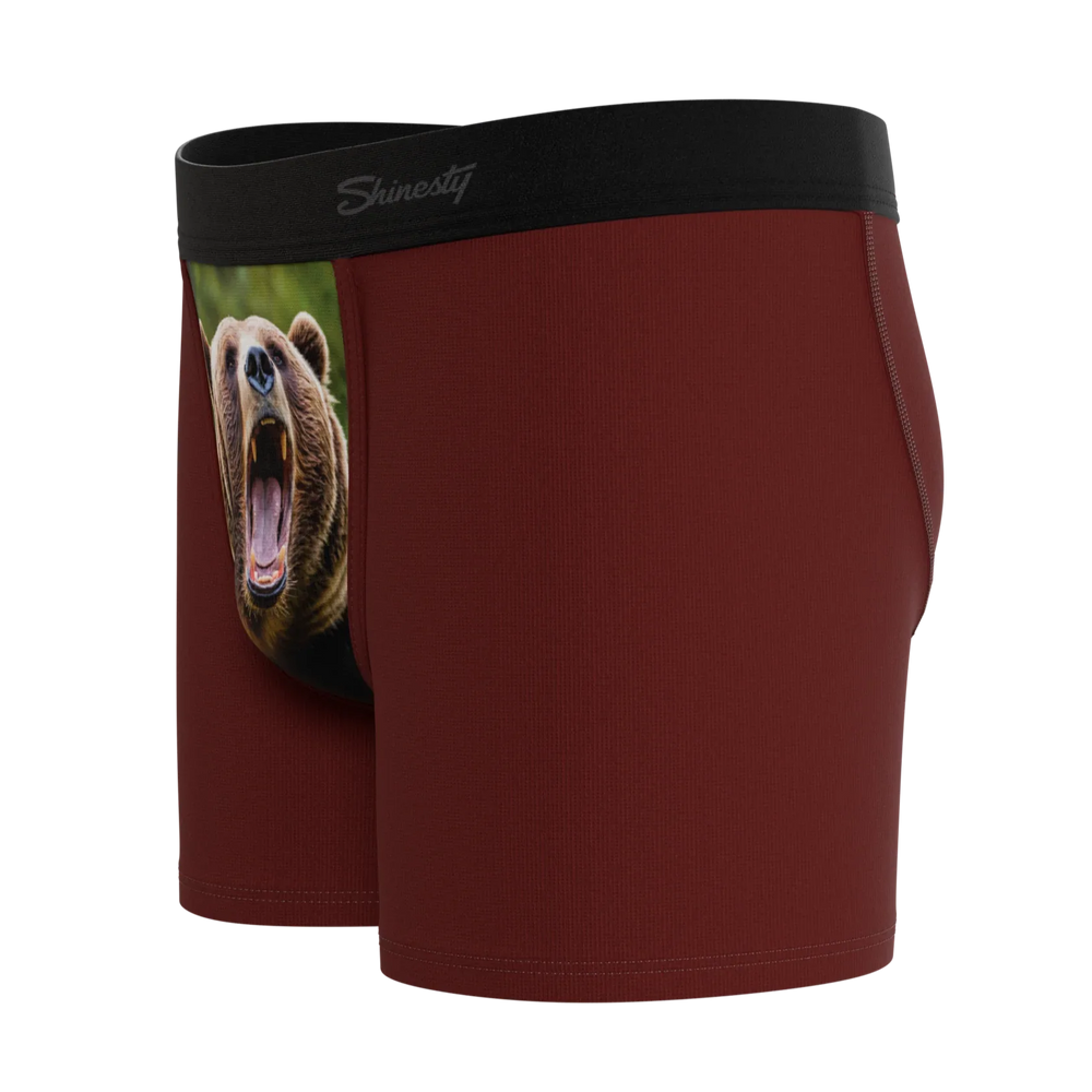 The Scare Bear | Grizzly Bear Boy's Boxer Briefs - Shinesty - Flyclothing LLC