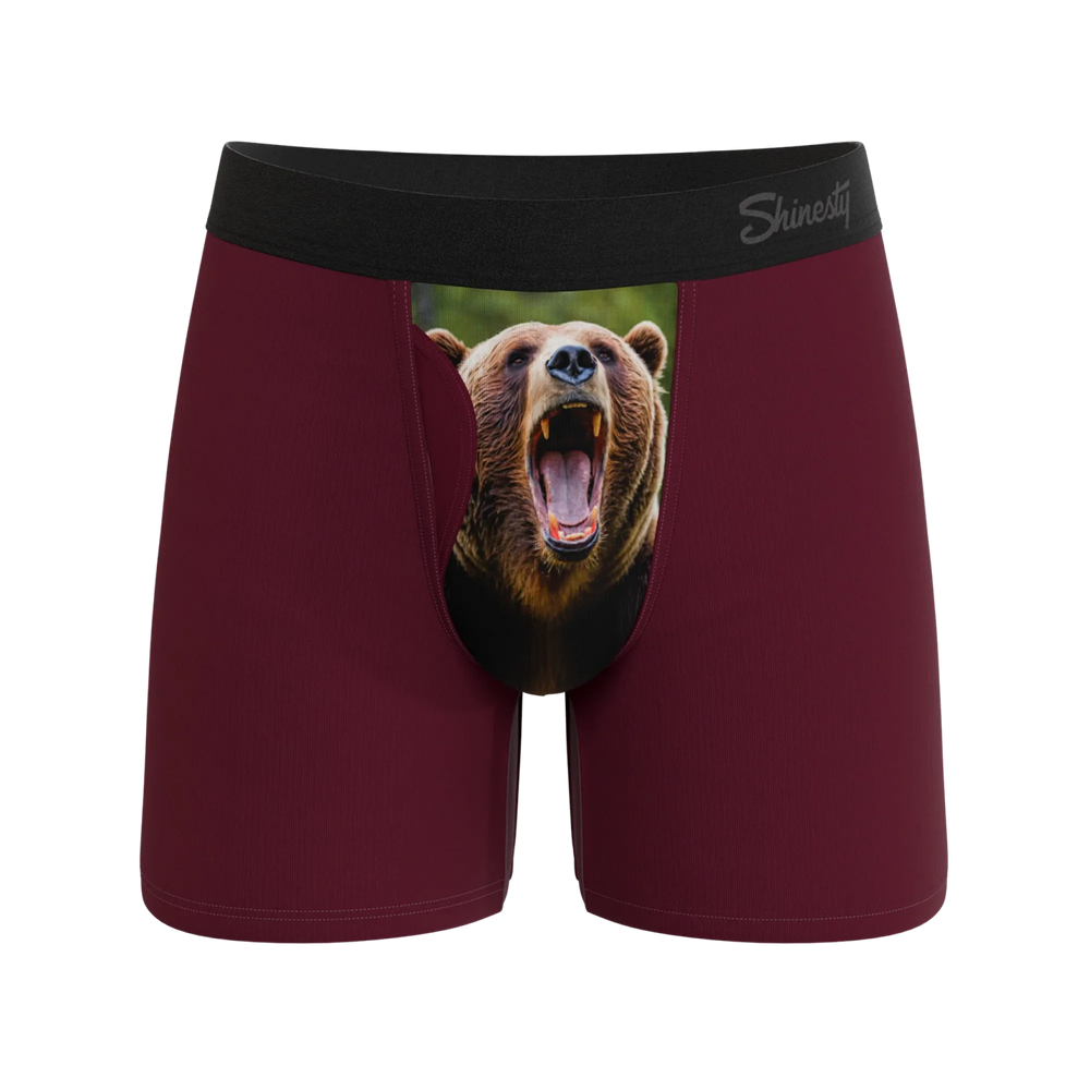 The Scare Bear | Grizzly Bear Ball Hammock® Pouch Underwear With Fly - Shinesty - Flyclothing LLC