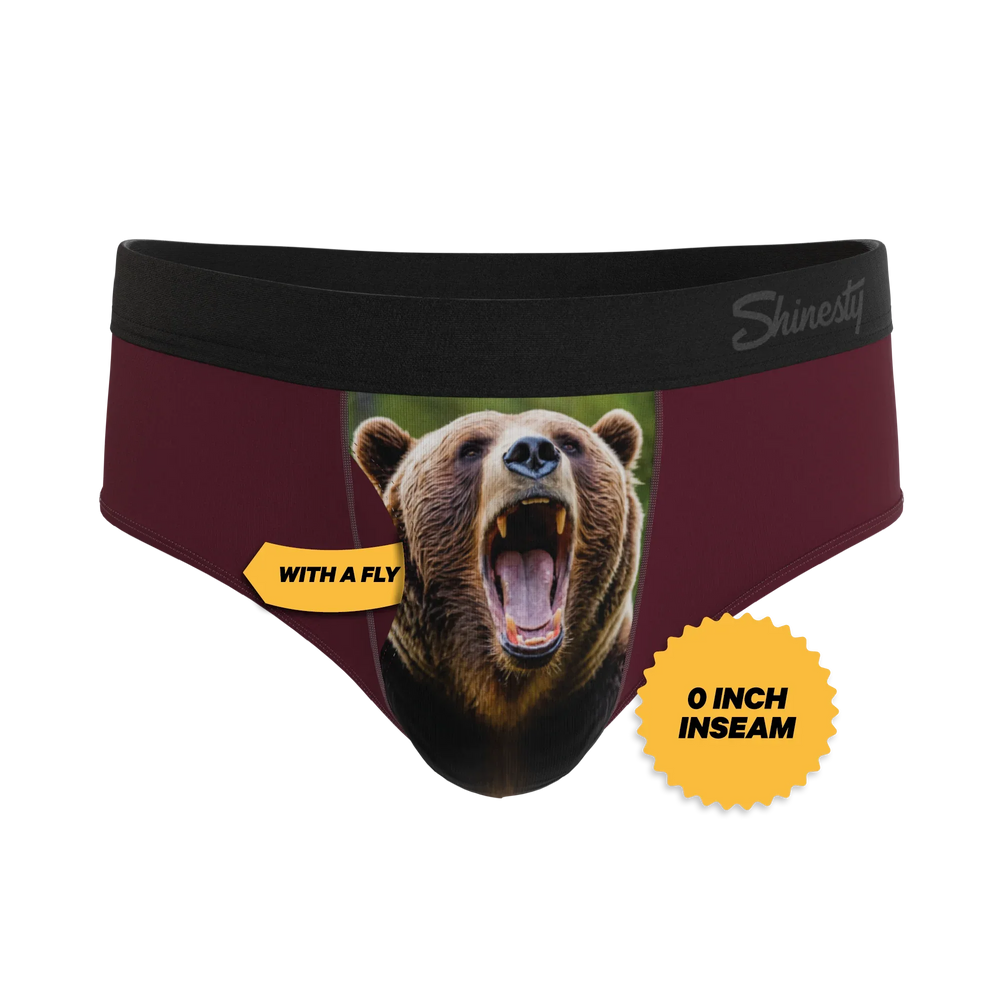 The Scare Bear | Grizzly Bear Ball Hammock® Pouch Underwear Briefs - Shinesty - Flyclothing LLC