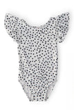 Scattered Dot S/S Flutter Sleeve Leotard - Mila & Rose ® - Flyclothing LLC