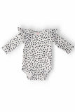 Scattered Dot L/S Flutter Bodysuit - Mila & Rose ® - Flyclothing LLC