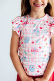 School Days S/S Ruffle Tee - Mila & Rose ® - Flyclothing LLC