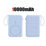 50000mah Mobile Power Bank 22.5w Fast Charging For Magsafe Wireless Charging Built-in Cables Portable Power Bank For IPhone - ZeeBelle.com - Flyclothing LLC