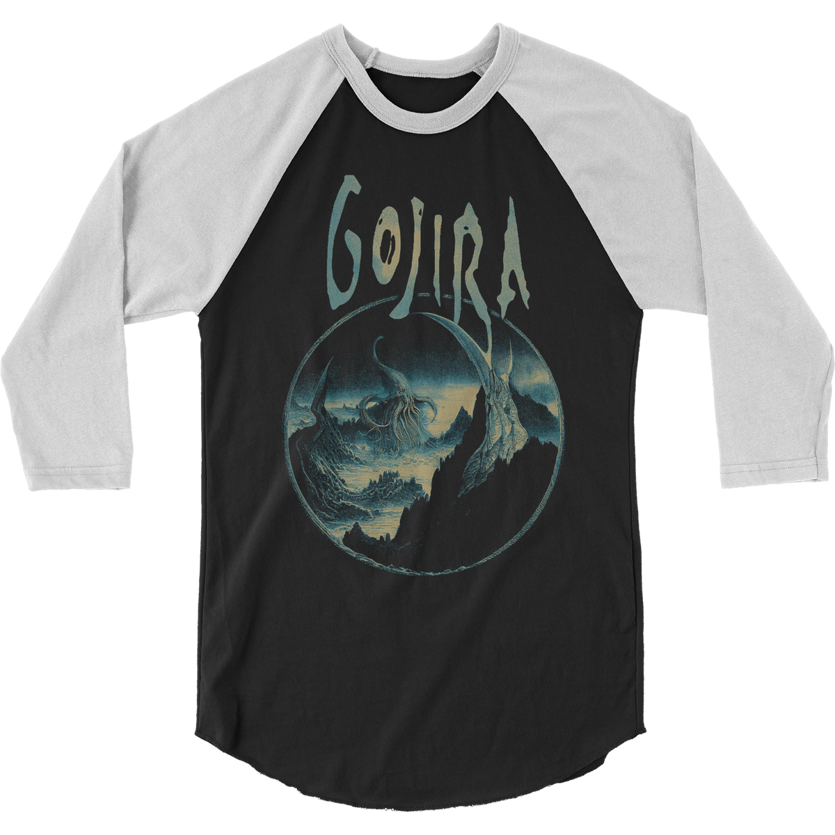 Gojira Sea Creature Raglan