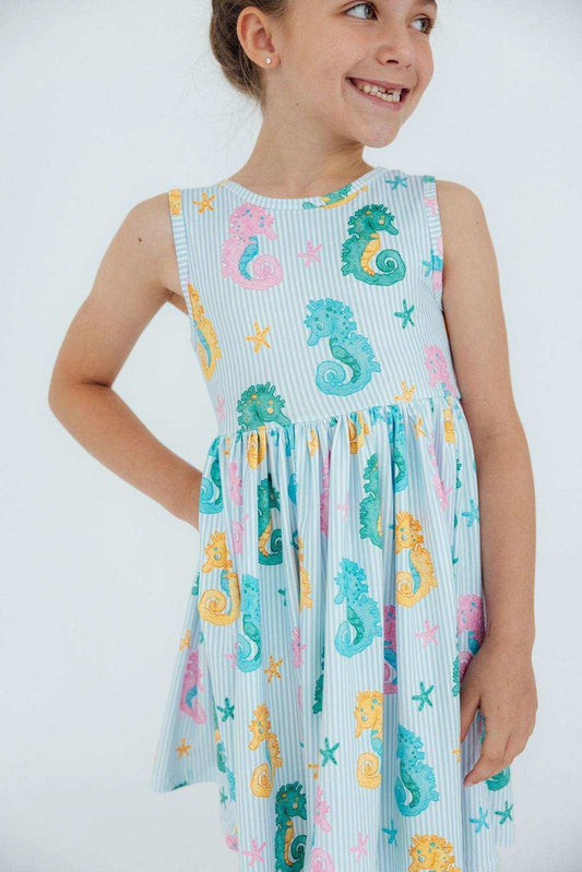 Seahorse Swirl Tank Twirl Dress - Mila & Rose ® - Flyclothing LLC