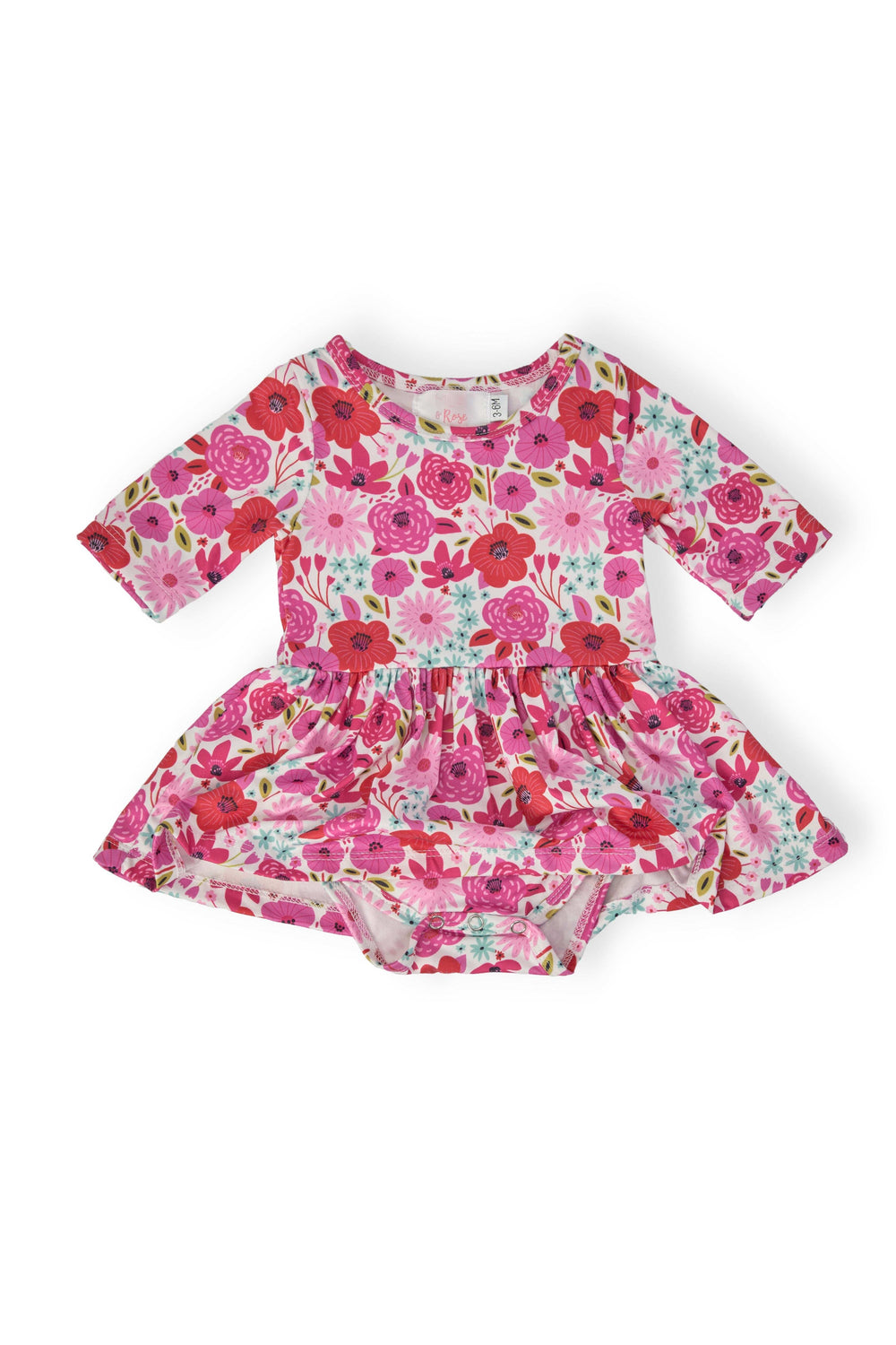 Secret Garden 3/4 Sleeve Twirl Bodysuit - Mila & Rose ® - Flyclothing LLC