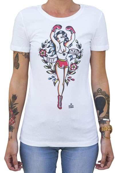 Black Market Art Company Self Made Women's Loose Neck T-Shirt - Black Market Art Company - Flyclothing LLC