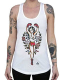 Black Market Art Company Self Made Women's Racer Back Tank Top - Black Market Art Company - Flyclothing LLC