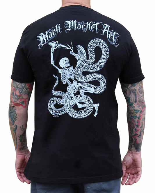 Black Market Art Company Serpent Slayer Men's T-Shirt - Black Market Art Company - Flyclothing LLC