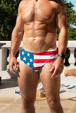 The Unsurpassed Ass | American Flag Ball Hammock® Pouch Swim Briefs - Shinesty - Flyclothing LLC