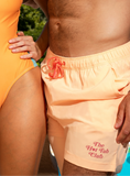 The Beach House | Orange Island Block Ball Hammock® Pouch 8" Swim Trunks - Shinesty - Flyclothing LLC