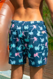The Shorebreak | Navy Tropical Ball Hammock® Pouch 5" Swim Trunks - Shinesty - Flyclothing LLC