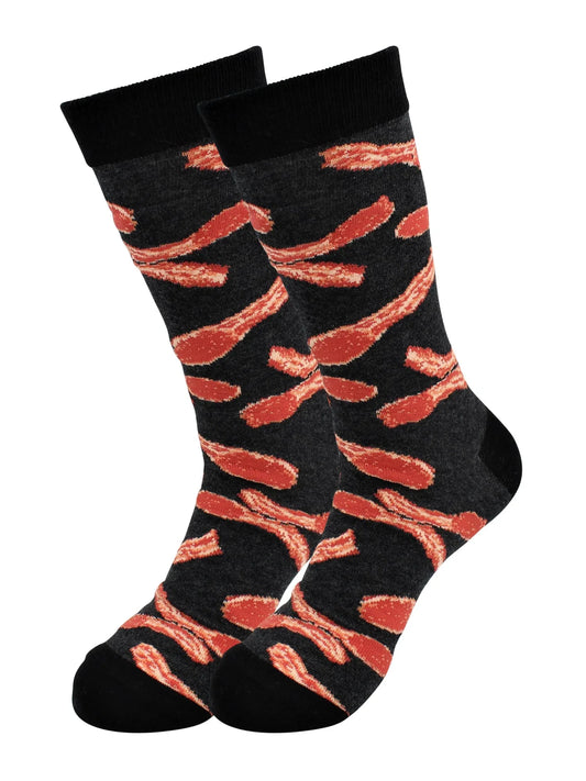 Bacon Socks - Comfy Cotton for Men & Women - Real Sic - Flyclothing LLC
