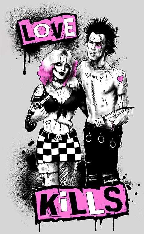Black Market Art Company Sid and Nancy Print - Black Market Art Company - Flyclothing LLC