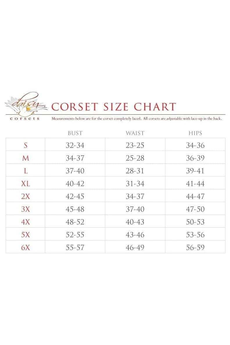 Daisy Corsets Top Drawer 5 PC Sexy Saloon Girl Corset Dress Costume - Daisy Corsets - Flyclothing LLC