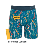 The Ski In Ski Out | Retro Ski Long Leg Ball Hammock® Pouch Underwear With Fly - Shinesty - Flyclothing LLC