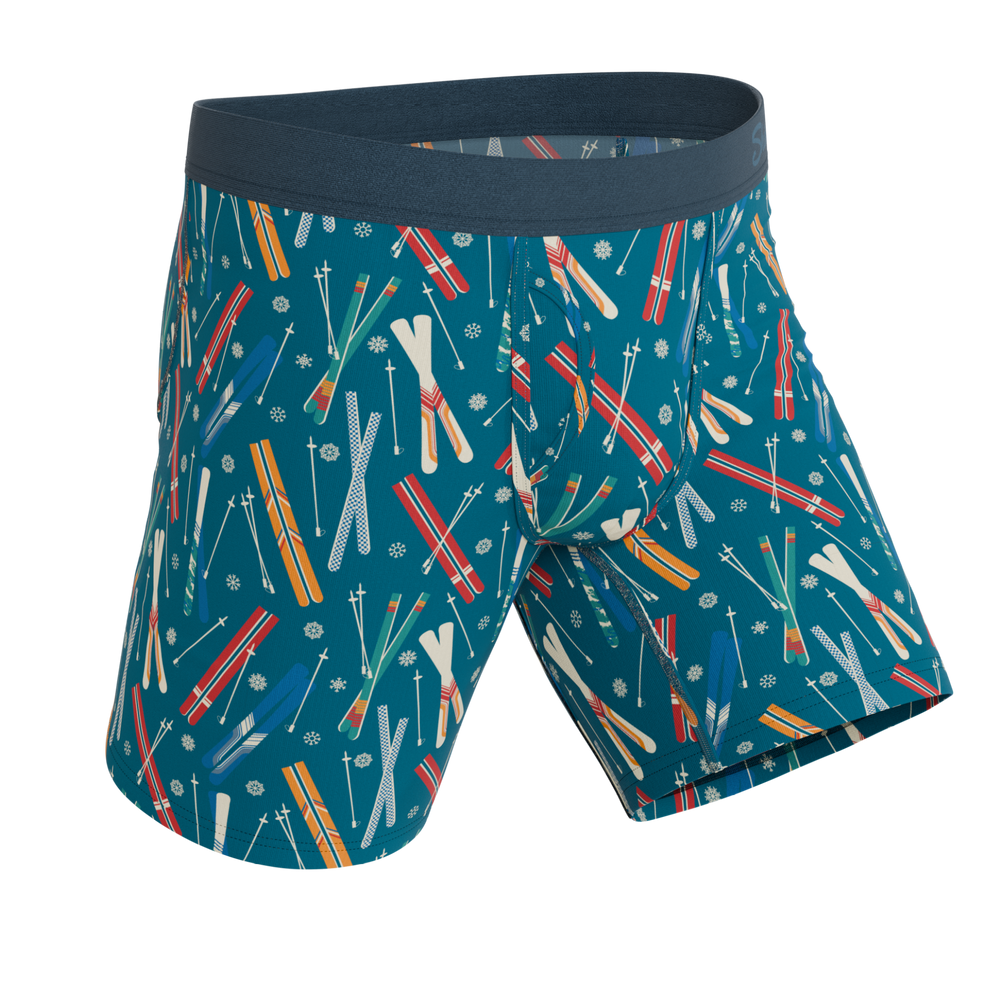 The Ski In Ski Out | Retro Ski Long Leg Ball Hammock® Pouch Underwear With Fly - Shinesty - Flyclothing LLC