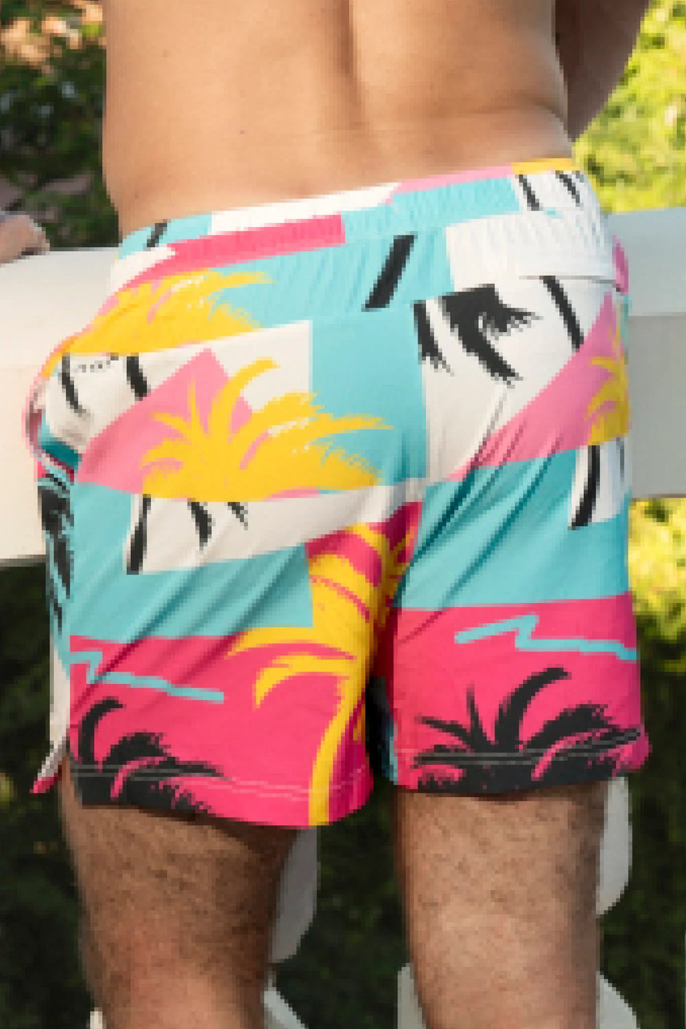 The SoCal Summer | Black and Pink Tropical Ball Hammock® Pouch 5" Swim Trunks - Shinesty - Flyclothing LLC