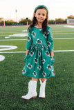 Southlake Carroll Dragons 3/4 Sleeve Pocket Twirl Dress - Mila & Rose ® - Flyclothing LLC