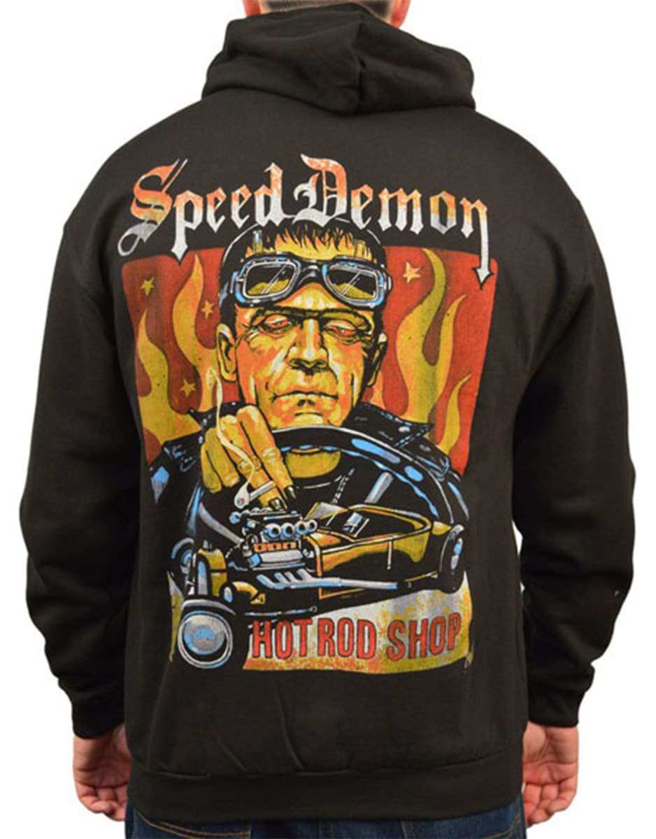 Black Market Art Company Speed Demon Men's Zip Hoodie - Black Market Art Company - Flyclothing LLC