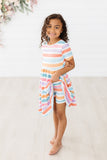 Spring Stripes S/S Pocket Twirl Dress