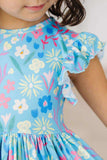 Springtime Splendor Flutter Sleeve Twirl Dress - Mila & Rose ® - Flyclothing LLC