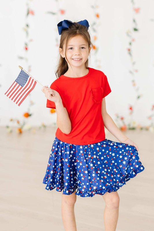 Star Bright Ruffle Twirl Skort - Mila & Rose ® - Flyclothing LLC