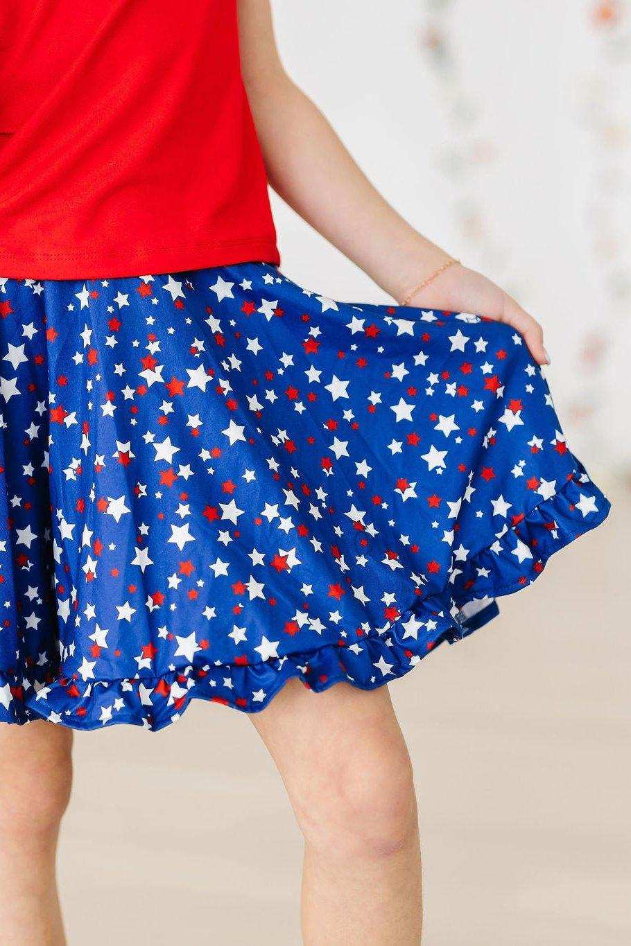 Star Bright Ruffle Twirl Skort - Mila & Rose ® - Flyclothing LLC