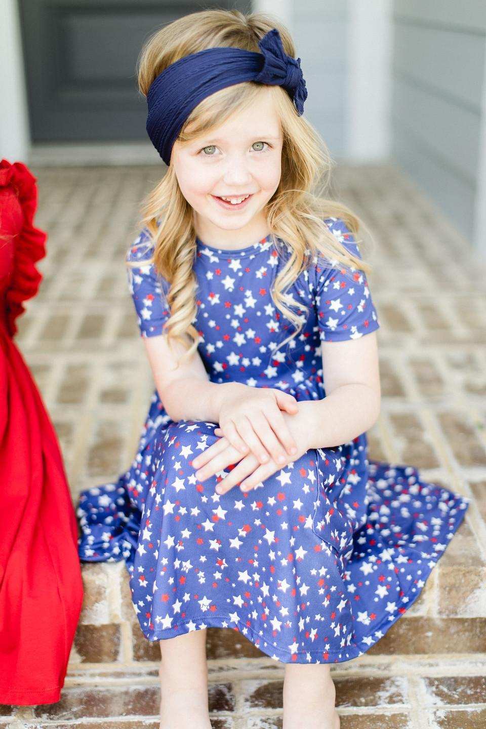 Star Bright S/S Pocket Twirl Dress - Mila & Rose ® - Flyclothing LLC