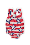 Stars & Stripes Ruffle Cross Back Romper - Mila & Rose ® - Flyclothing LLC