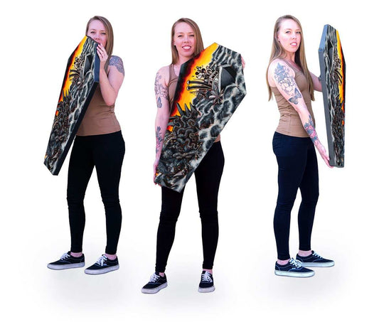 Black Market Art Company Steamboat Cthulhu & Stretched Canvas Coffin Print - Black Market Art Company - Flyclothing LLC