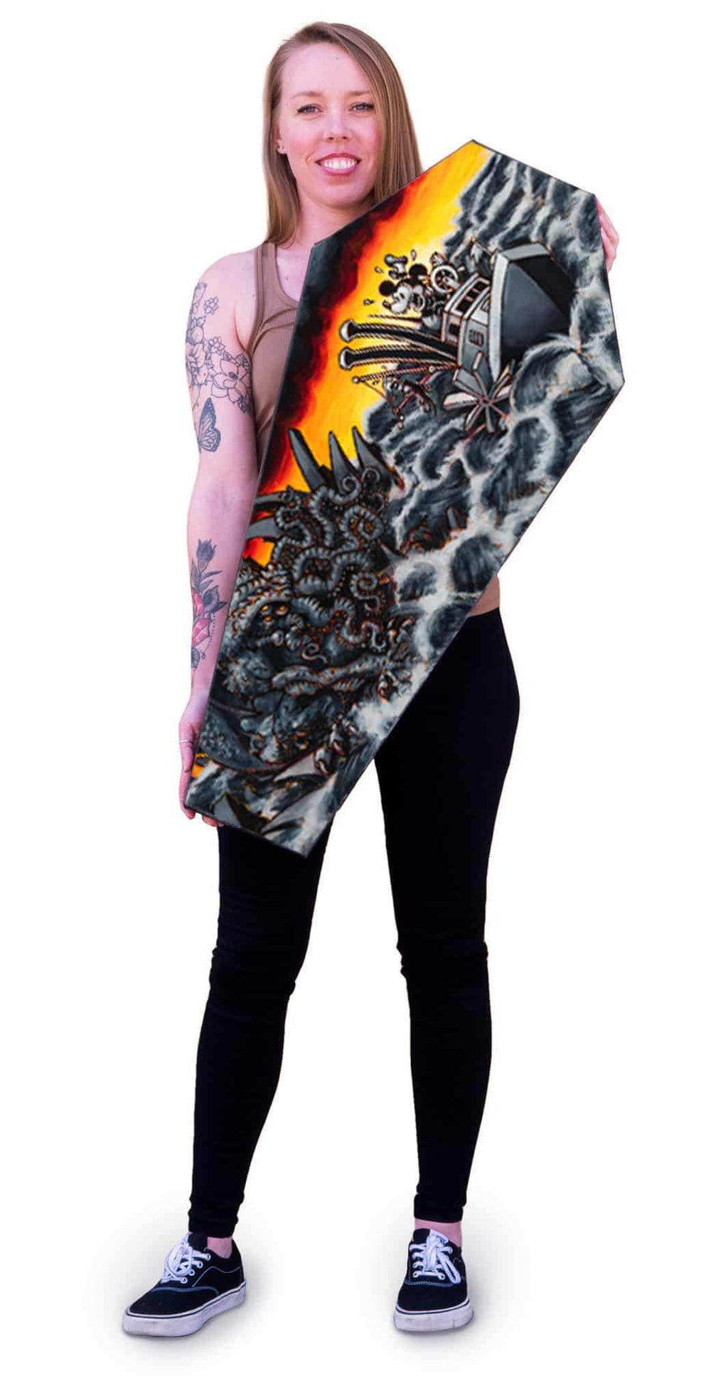 Black Market Art Company Steamboat Cthulhu & Stretched Canvas Coffin Print - Black Market Art Company - Flyclothing LLC