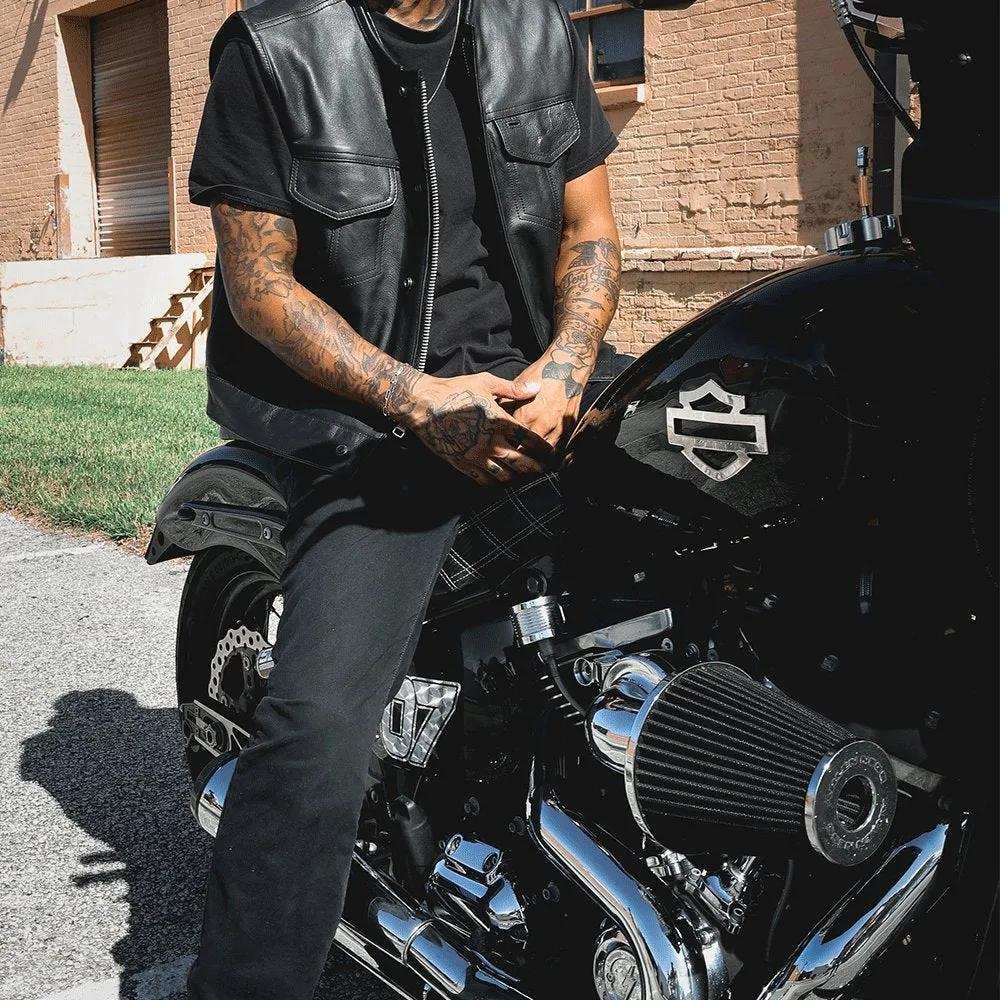 Steelhorse - Mens SOA Style Club Vest - Unik Just for Bikers - Flyclothing LLC
