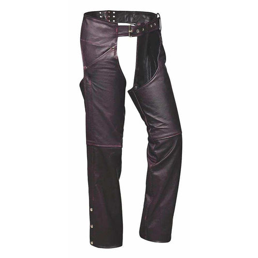 Storm - Ladies Premium Lambskin Leather Chaps - Unik Just for Bikers - Flyclothing LLC
