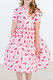 Strawberry Fields S/S Pocket Twirl Dress - Mila & Rose ® - Flyclothing LLC