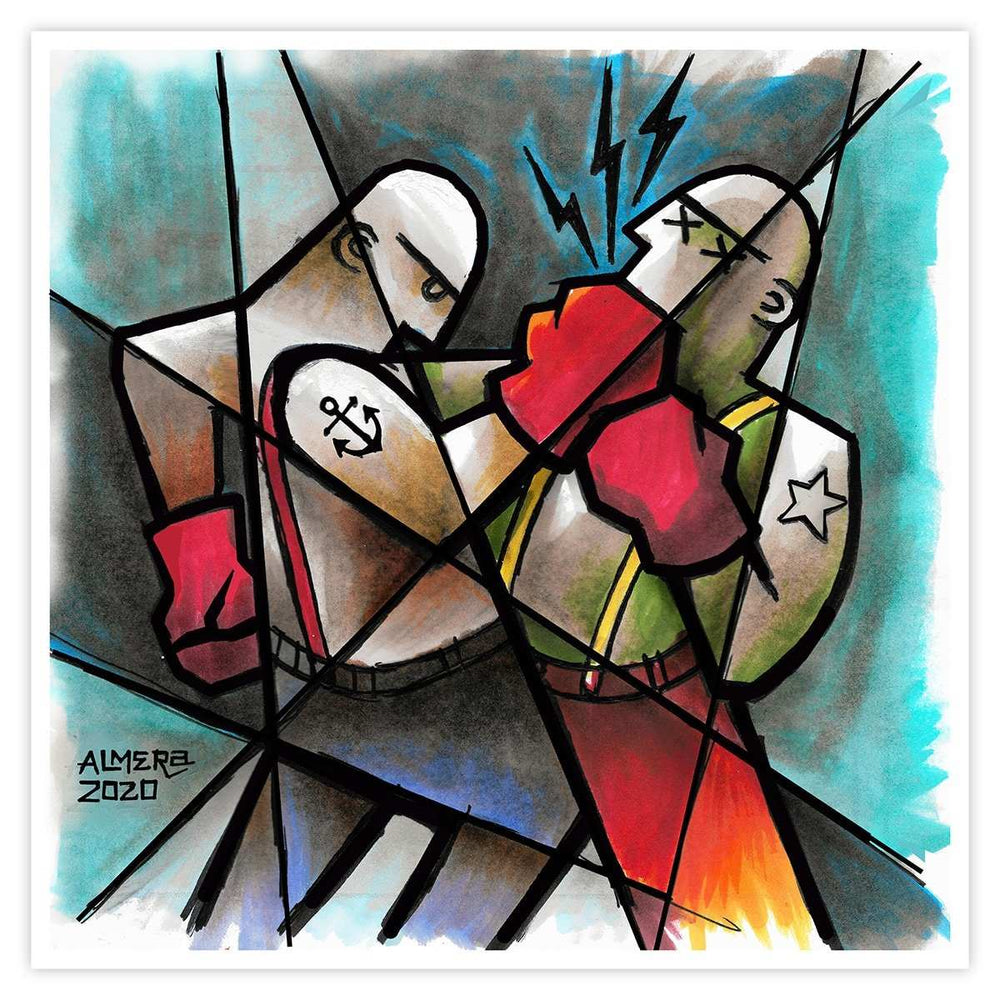 Black Market Art Company Street Fight Print - Black Market Art Company - Flyclothing LLC